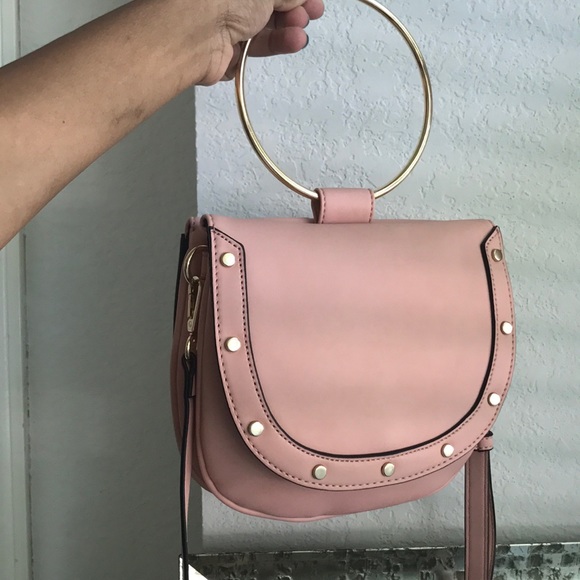 Target Handbags - Target Studded Blush Pink Crossbody Bag
